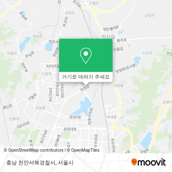 충남 천안서북경찰서 지도