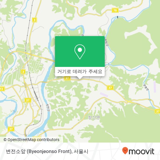 변전소앞 (Byeonjeonso Front) 지도
