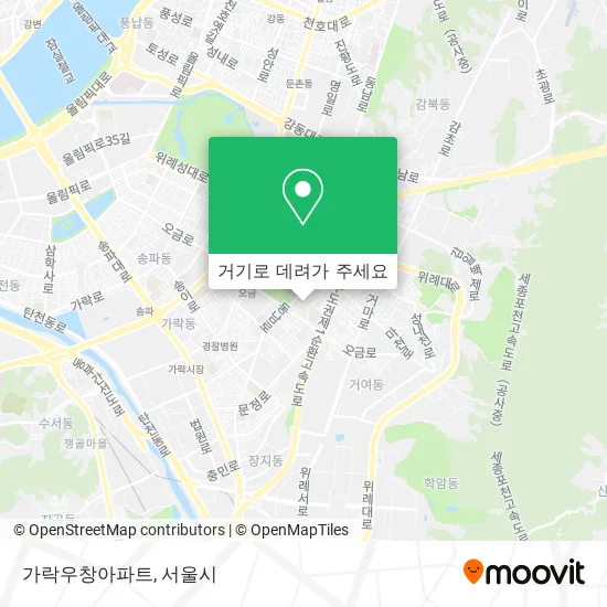 가락우창아파트 지도