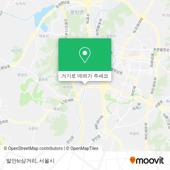 발안Ic삼거리 지도