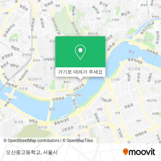오산중고등학교 지도