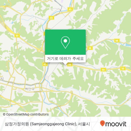 삼정가정의원 (Samjeonggajeong Clinic) 지도