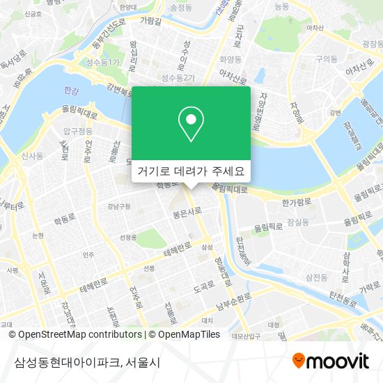 삼성동현대아이파크 지도