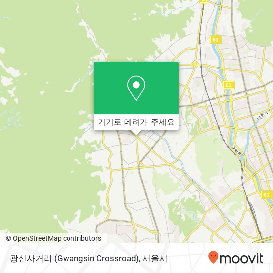 광신사거리 (Gwangsin Crossroad) 지도