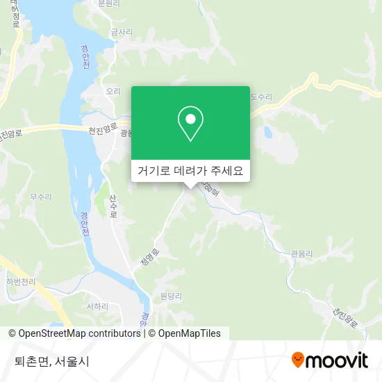 퇴촌면 지도