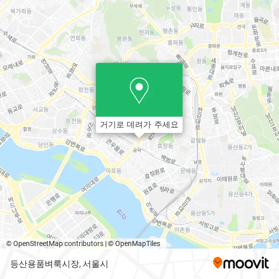 등산용품벼룩시장 지도