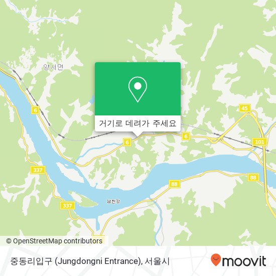 중동리입구 (Jungdongni Entrance) 지도