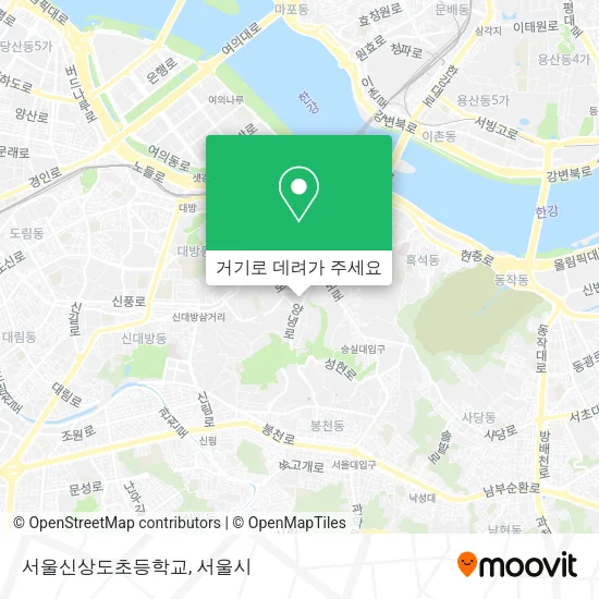 서울신상도초등학교 지도