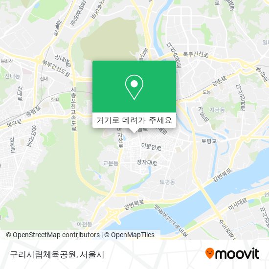 구리시립체육공원 지도