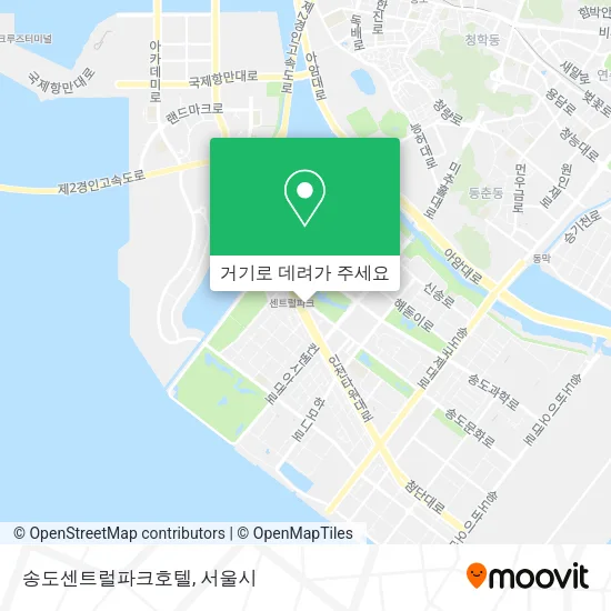 송도센트럴파크호텔 지도