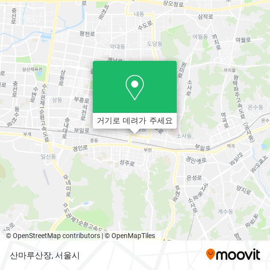 산마루산장 지도