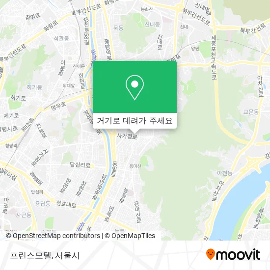 프린스모텔 지도