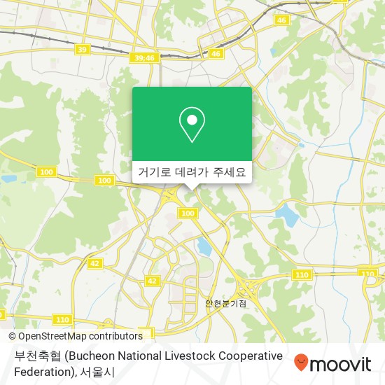 부천축협 (Bucheon National Livestock Cooperative Federation) 지도