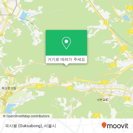 국사봉 (Guksabong) 지도