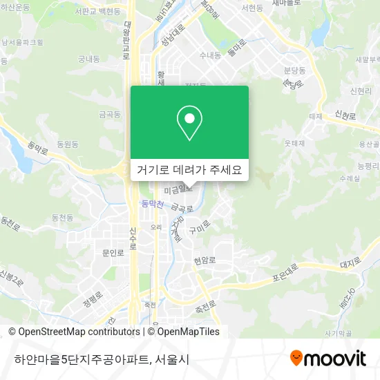 하얀마을5단지주공아파트 지도