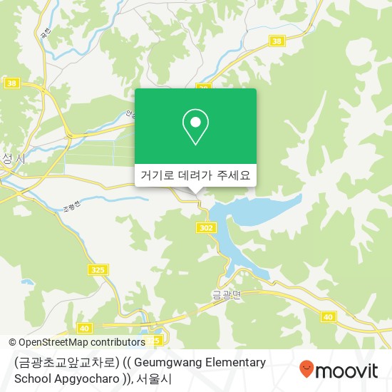 (금광초교앞교차로) (( Geumgwang Elementary School Apgyocharo )) 지도