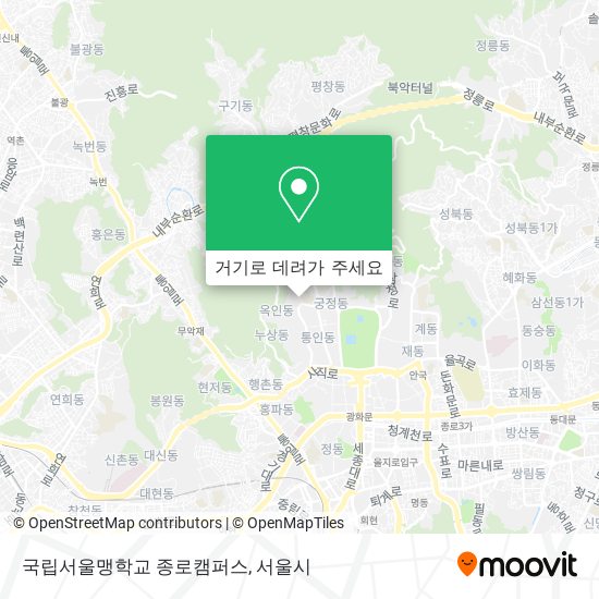 국립서울맹학교 종로캠퍼스 지도
