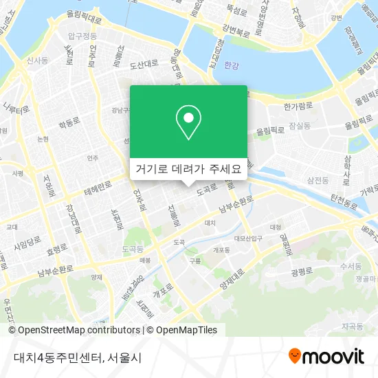 대치4동주민센터 지도