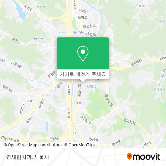 연세림치과 지도