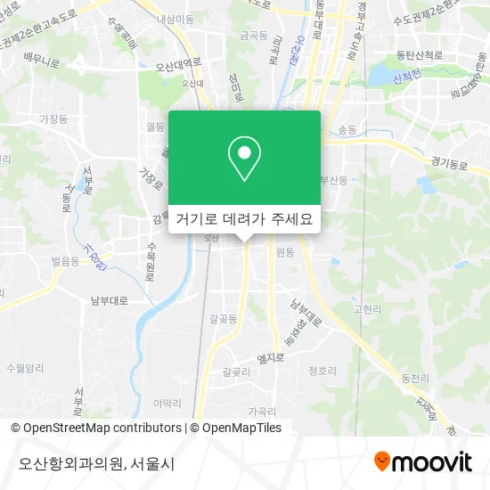 오산항외과의원 지도