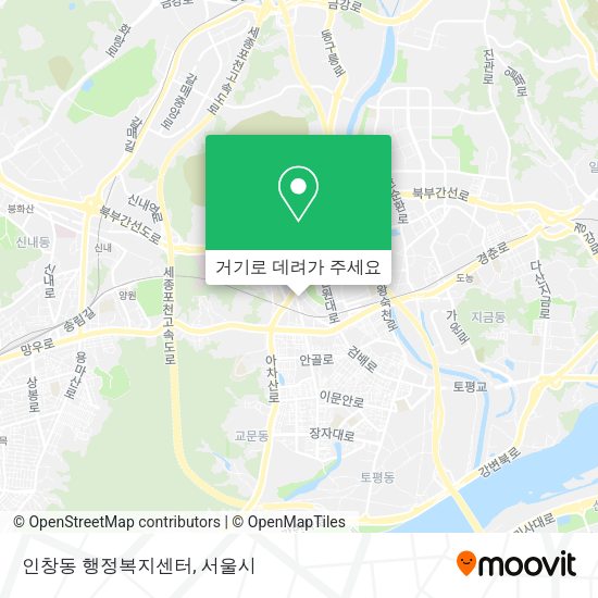 인창동 행정복지센터 지도