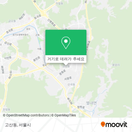 고산동 지도