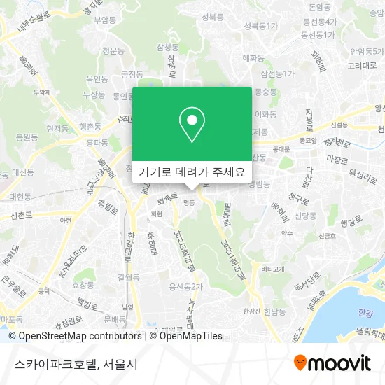 스카이파크호텔 지도