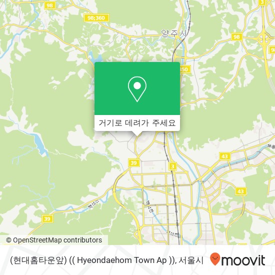 (현대홈타운앞) (( Hyeondaehom Town Ap )) 지도