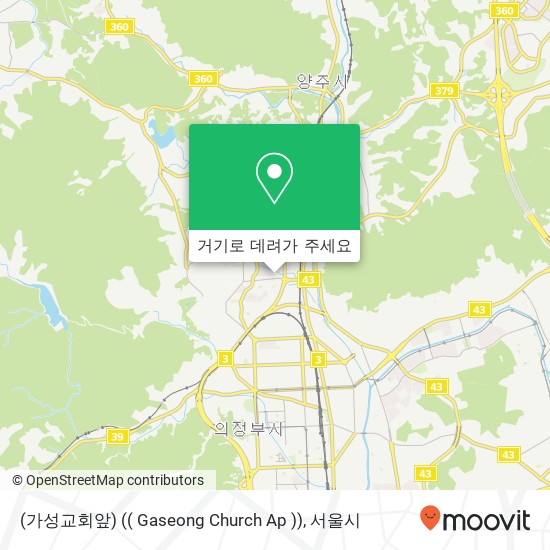 (가성교회앞) (( Gaseong Church Ap )) 지도