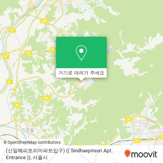 (신일해피트리아파트입구) (( Sinilhaepiteuri Apt. Entrance )) 지도