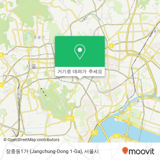장충동1가 (Jangchung-Dong 1-Ga) 지도
