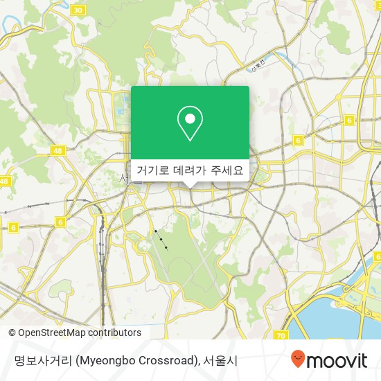 명보사거리 (Myeongbo Crossroad) 지도