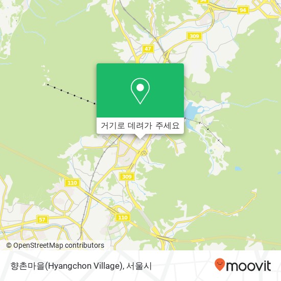 향촌마을(Hyangchon Village) 지도