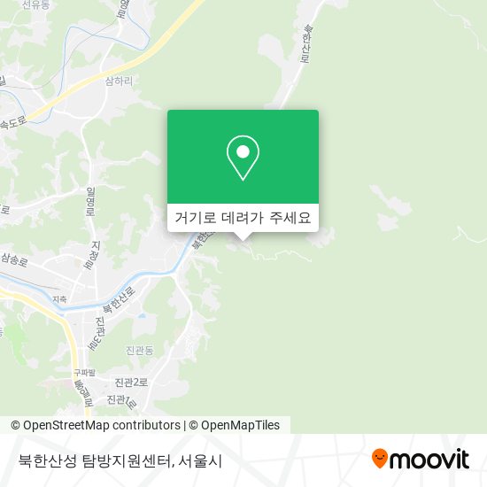 북한산성 탐방지원센터 지도