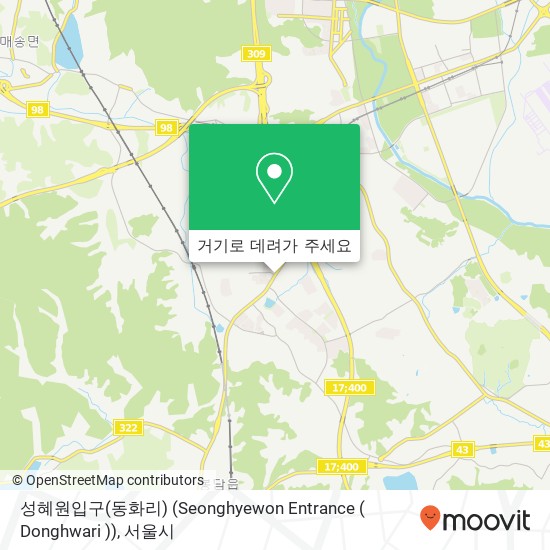 성혜원입구(동화리) (Seonghyewon Entrance ( Donghwari )) 지도