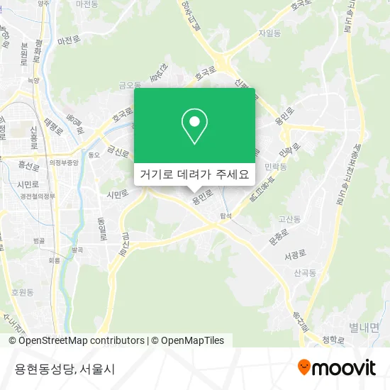 용현동성당 지도