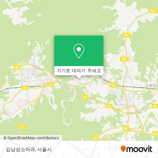 김남성소아과 지도