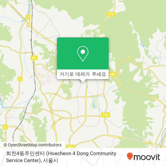 회천4동주민센터 (Hoecheon 4 Dong Community Service Center) 지도