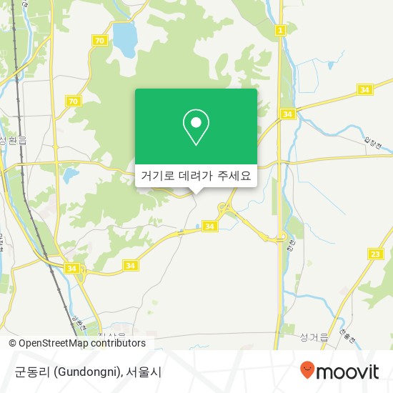 군동리 (Gundongni) 지도