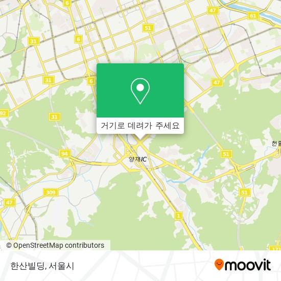 한산빌딩 지도