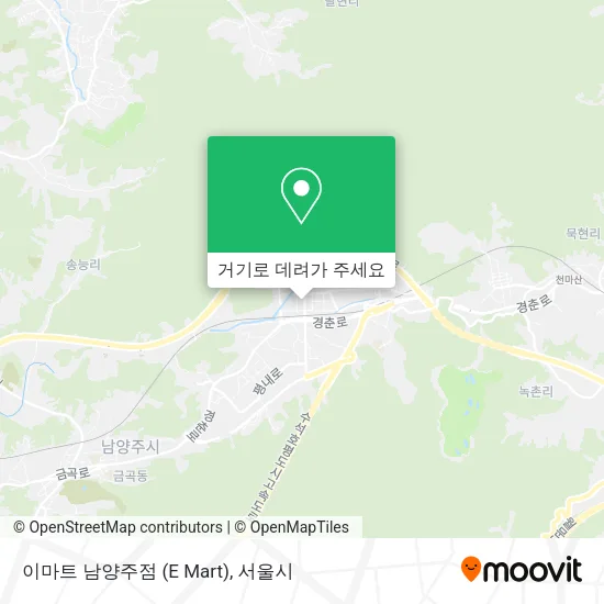 이마트 남양주점 (E Mart) 지도