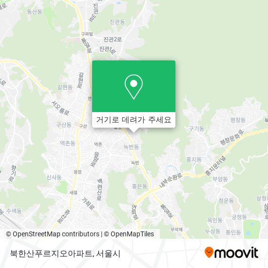 북한산푸르지오아파트 지도