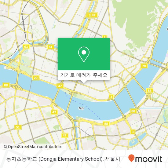 동자초등학교 (Dongja Elementary School) 지도