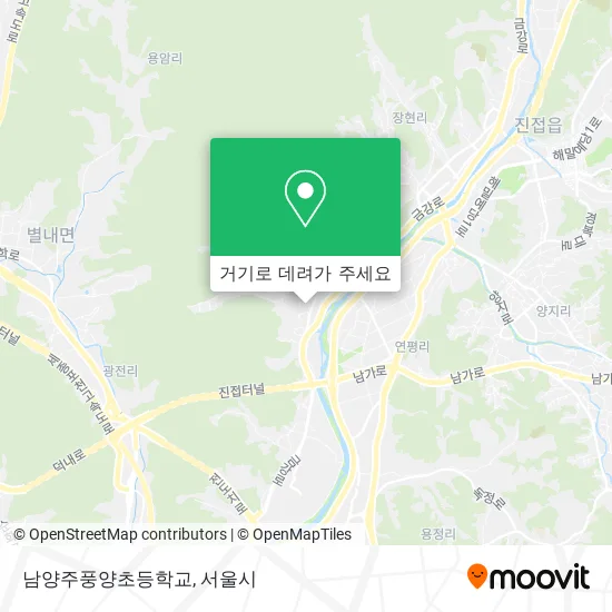 남양주풍양초등학교 지도