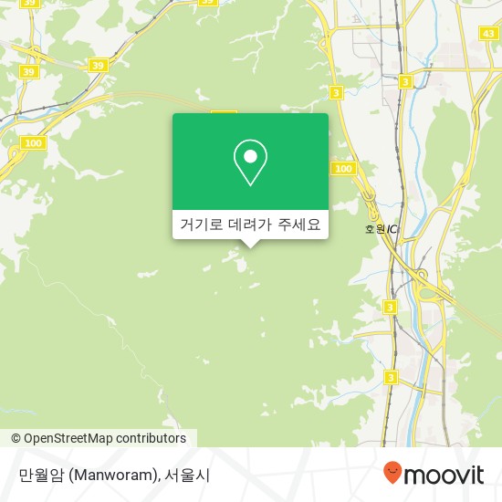 만월암 (Manworam) 지도