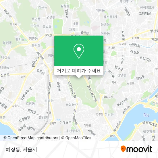 예장동 지도