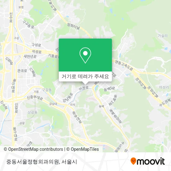 중동서울정형외과의원 지도