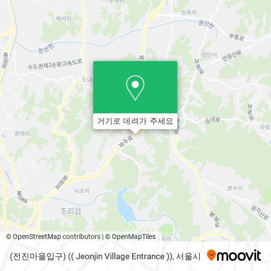 (전진마을입구) (( Jeonjin Village Entrance )) 지도