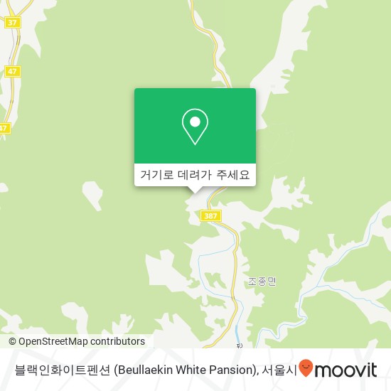 블랙인화이트펜션 (Beullaekin White Pansion) 지도