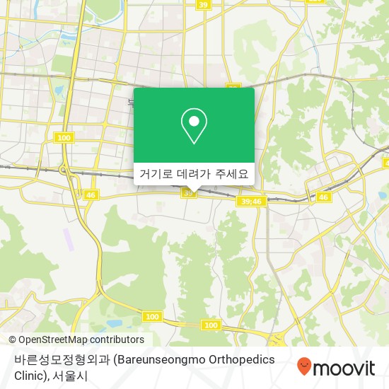 바른성모정형외과 (Bareunseongmo Orthopedics Clinic) 지도
